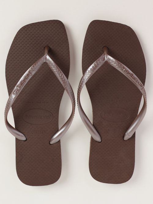 Chinelo Slim Square Havaianas Feminino MARROM