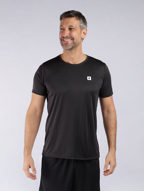 Camiseta Manga Curta Esportiva Dry Masculina PRETO