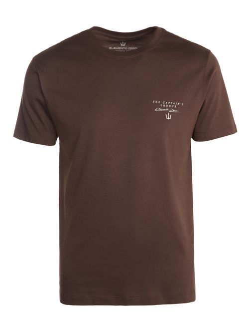Camiseta Manga Curta Masculina MARROM