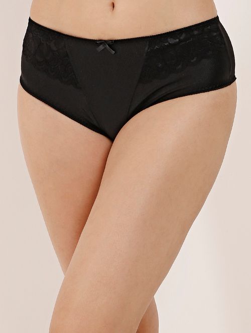 Calcinha com Renda Feminina Preto