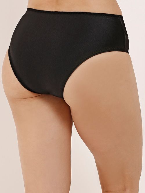 Calcinha com Renda Feminina Preto