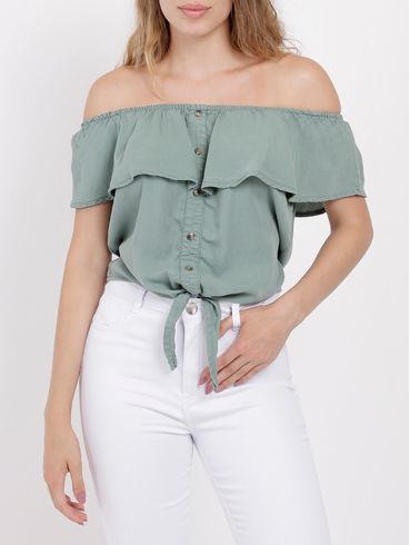 Blusa Ciganinha Feminina Verde