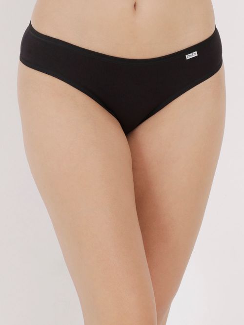 Kit com 03 Calcinhas DelRio Feminina Cinza/Preto/Salmão