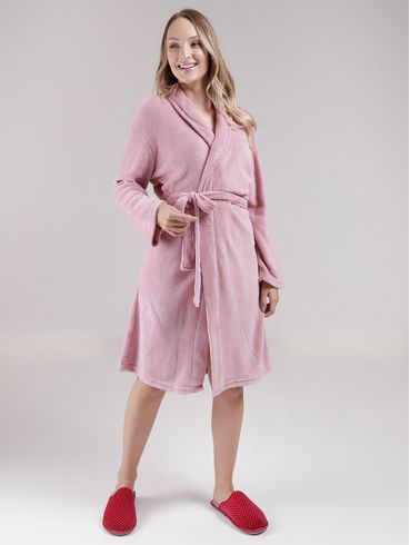Roupão Corttex Attuale Feminino Rose