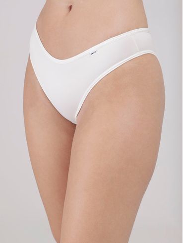 Kit com 03 Calcinhas Del Rio Feminina Rosa/Offwhite/Rose