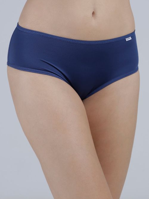 Kit com 02 Calcinhas Altas Del Rio Feminina Bege/Azul