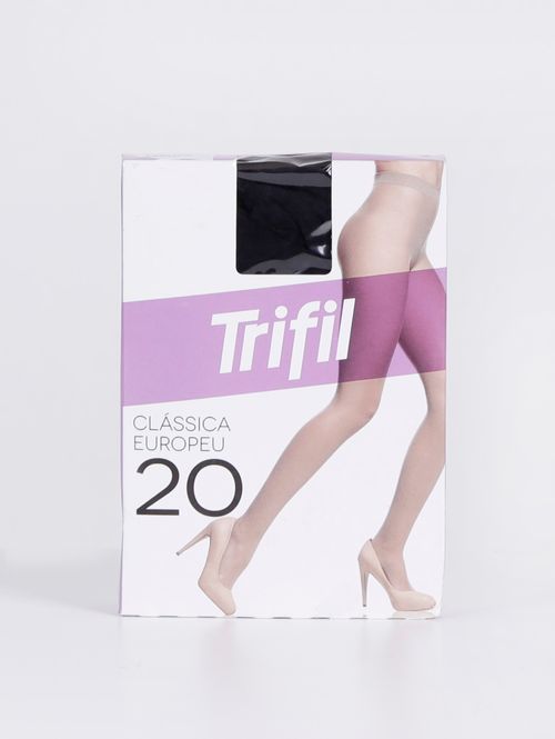 Meia-Calça Clássica Europeu Fio 20 Trifil Feminina Preto