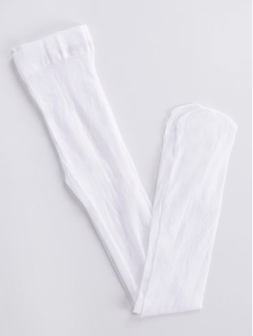Meia-Calça Lupo Infantil para Menina - Branco