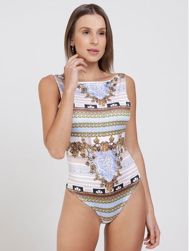 Body Estampado Feminino Rosa