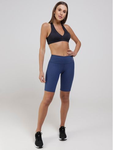 Bermuda Biker Feminina Azul