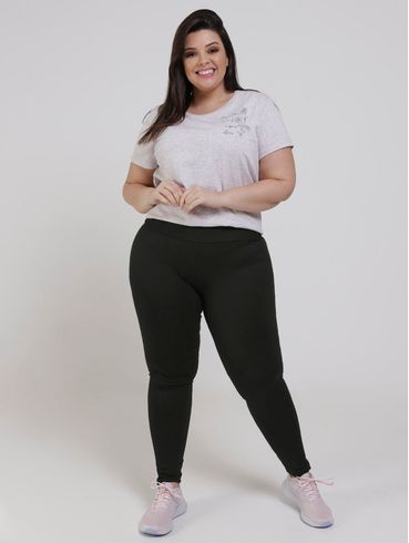 Calça Legging Plus Size Feminino Verde