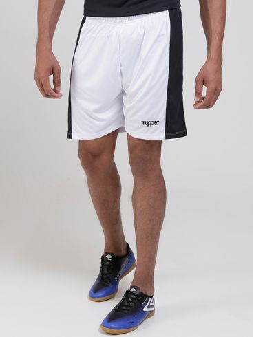 Calção de Futebol Topper Masculino Branco/Preto