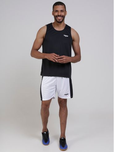 Calção de Futebol Topper Masculino Branco/Preto