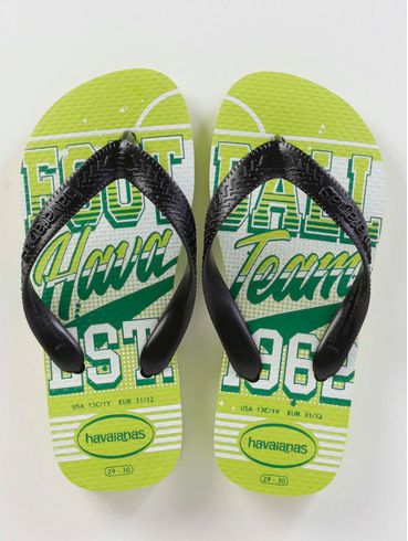 Chinelo Havaianas Juvenil Para Menino - Verde Claro