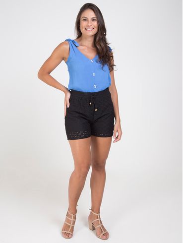 Blusa Regata Feminina Azul