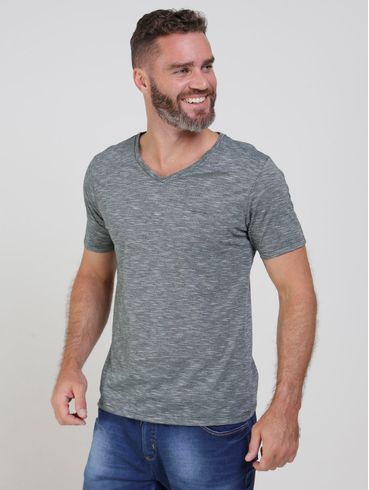Camiseta Manga Curta No Stress Masculina Verde Escuro