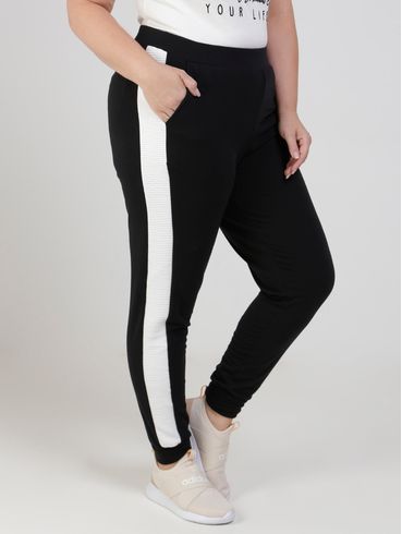 Calça Molecotton Autentique Plus Size Feminina Preto