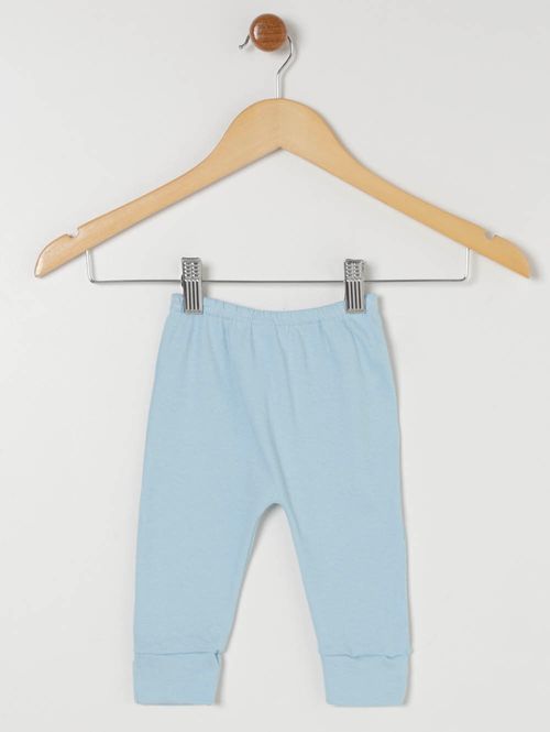 Pijama Ceroulinha Suedine Infantil Para Bebê - Azul