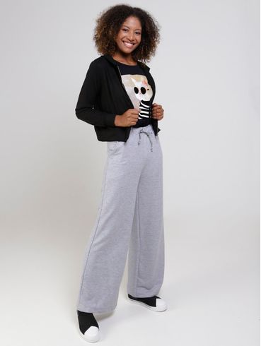 Jaqueta Suede com Capuz Autentique Feminina Preto