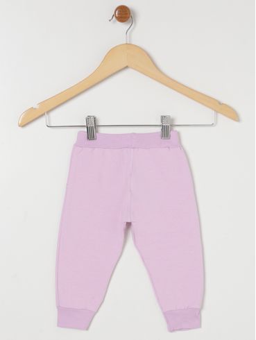 Calça Molecotton Infantil Para Bebê- Lilás