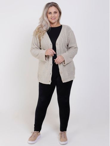 Calça Legging Plus Size Feminina Preto