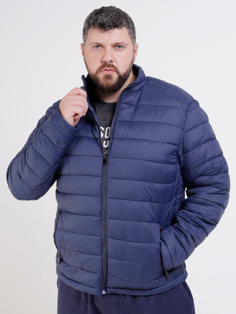 Jaqueta plus size sales masculina