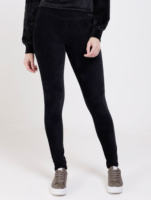 Calça Legging Cotelê Feminina Preto