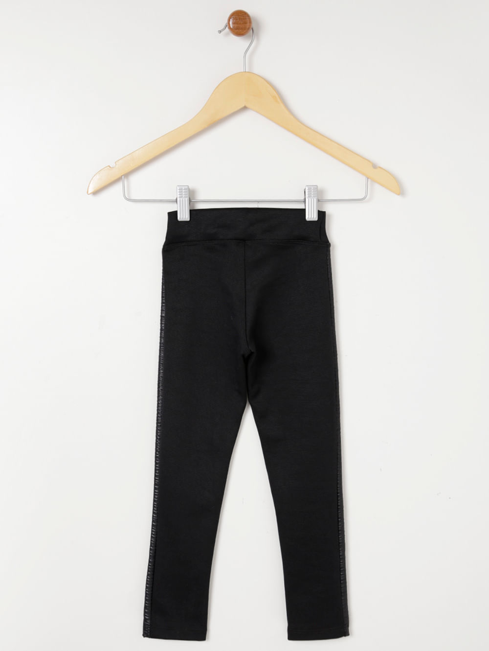 Calça Legging Infantil em Tecido Leve Amni Preto / Cor: PRETO / Tamanho: G  - GUAILI - Roupa Infantil - Magazine Luiza