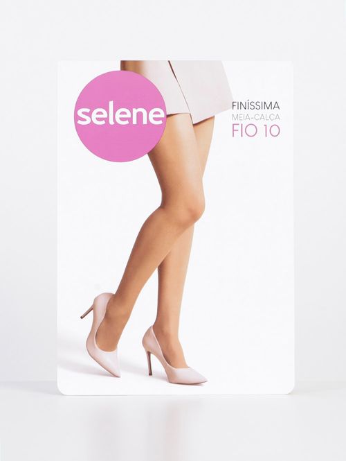 Meia Calça Fio 10 Selene Feminina Natural