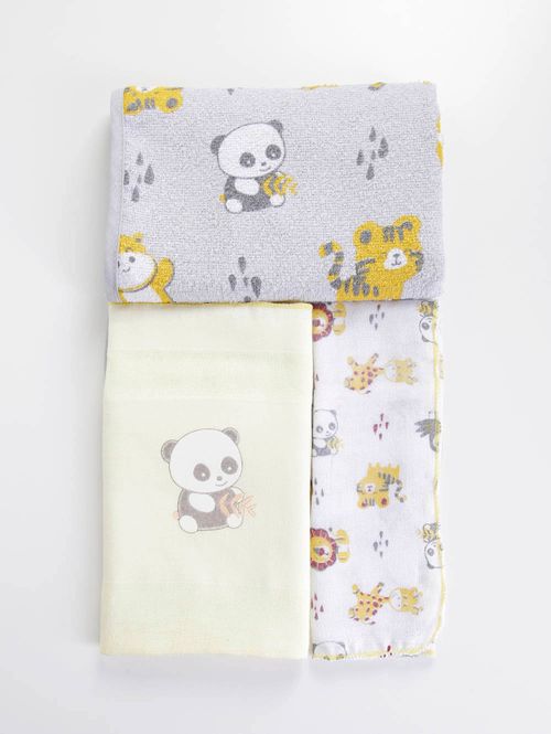 Jogo de Banho Infantil Para Bebê - Cinza