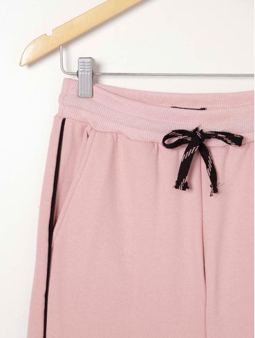 Calça Jogger Moletom Feminina Rose