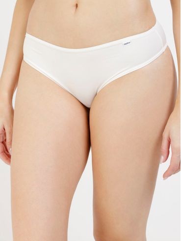 Kit com 03 Calcinhas Del Rio Feminina Preto/Off White/Rose