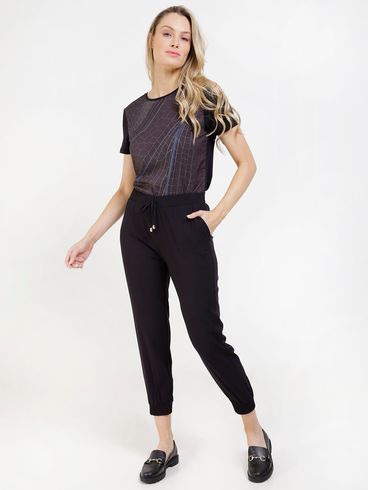 Blusa Manga Curta Cativa Feminina Preto