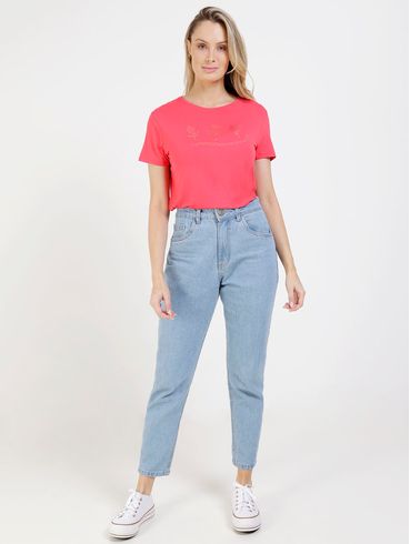 Blusa Manga Curta Habana Feminina Vermelho
