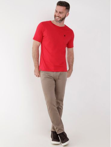 Camiseta Manga Curta No Stress Masculina Rosa