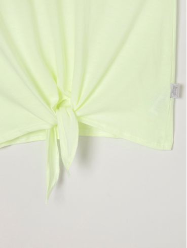Blusa Manga Curta Juvenil Para Menina - Amarelo
