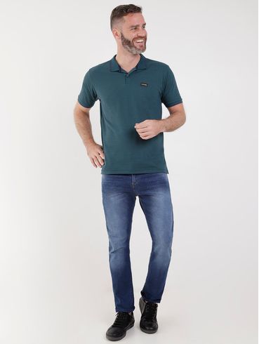 Polo Manga Curta No Stress Masculina Verde