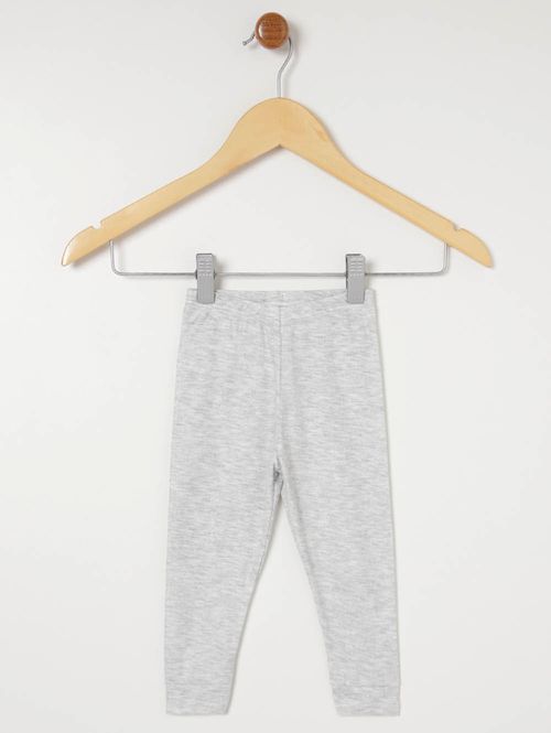 Pijama Longo Infantil Para Bebê - Cinza
