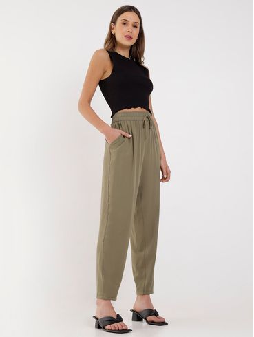 Blusa Cropped Regata Autentique Feminina Preto