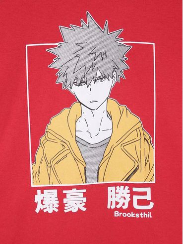 Camiseta Manga Curta Juvenil Para Menino - Vermelho