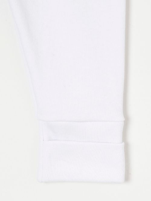 Pijama Ceroulinha Suedine Infantil Para Bebê - Branco