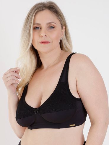 Sutiã Plus Size Feminino Preto