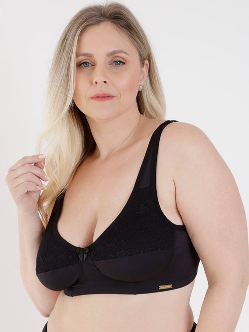 Sutiã Plus Size Feminino Preto