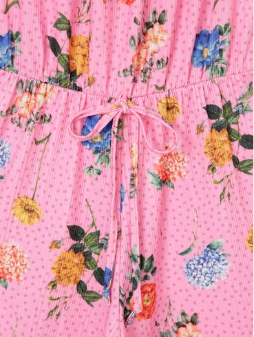 Macacão Infantil Para Menina - Rosa