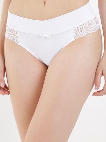 Calcinha com Renda Feminina Branco