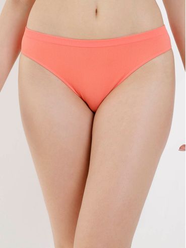 Kit com 03 Calcinhas Trifil Feminina Marrom/Coral/Lilás