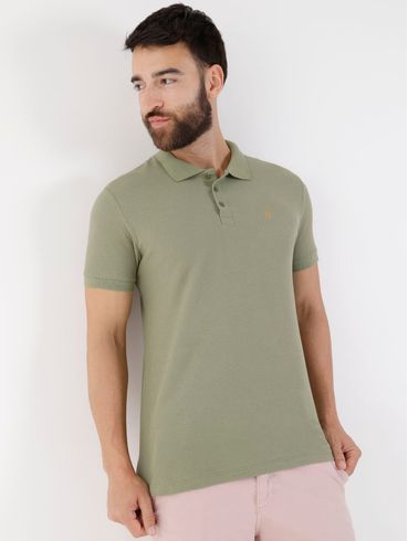 Polo Manga Curta Elétron Masculina Verde