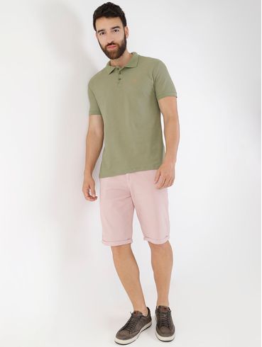 Polo Manga Curta Elétron Masculina Verde