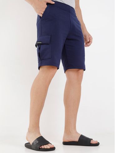 Bermuda Cargo Moletinho Federal Art Masculina Azul Marinho