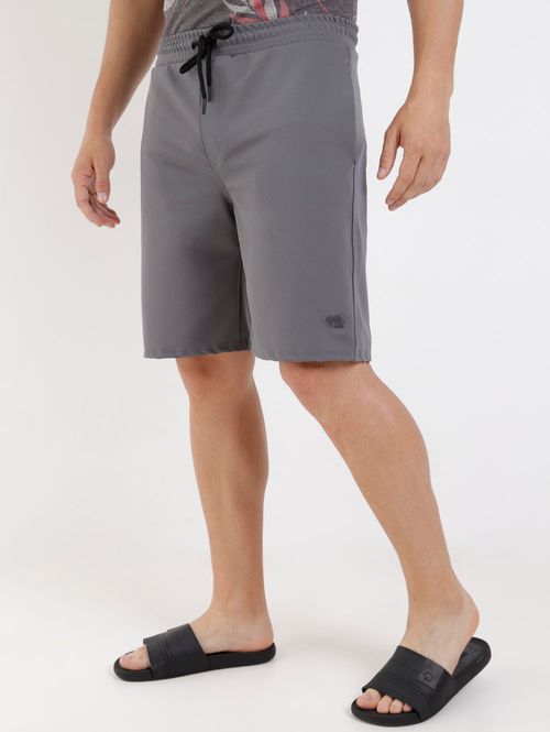 Bermuda Malha Masculina Chumbo